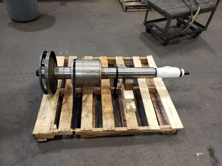 part on warehouse floor