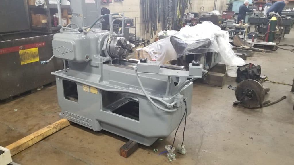 machine on warehouse floor